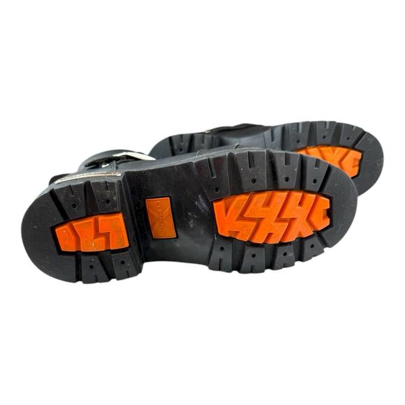 Xelement Biker Boots Womens Sz 10 Real Leather Lace Up Combat Boots EUC - Picture 11 of 15